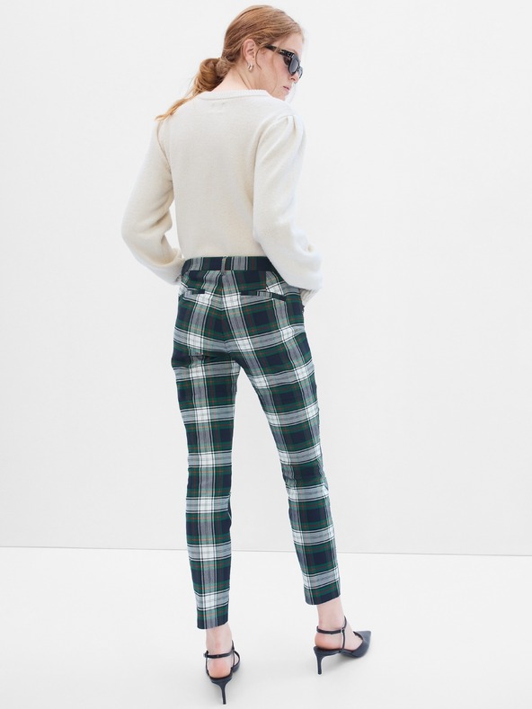 GAP Kockás nadrág skinny bi-stretch GAP