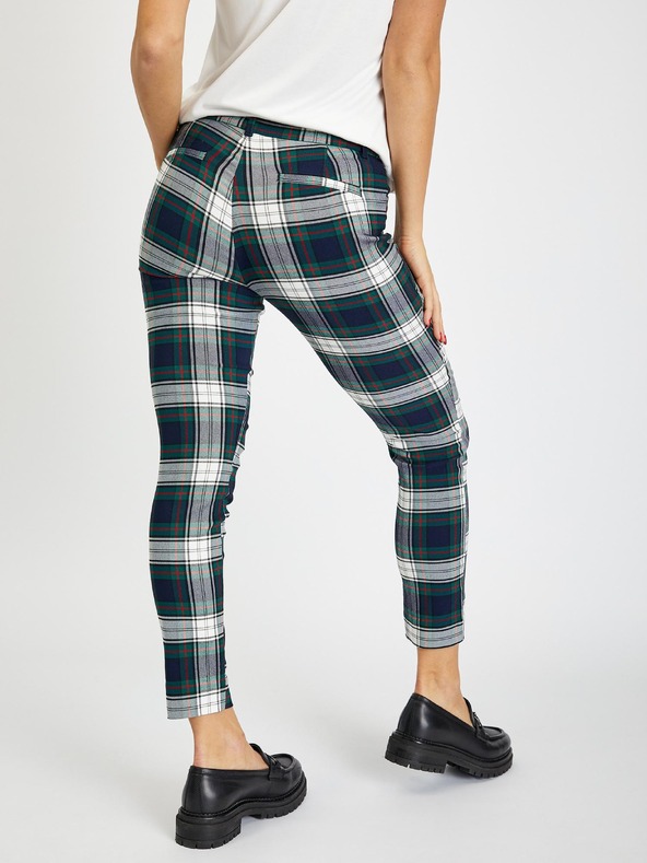 GAP Kockás nadrág skinny bi-stretch GAP