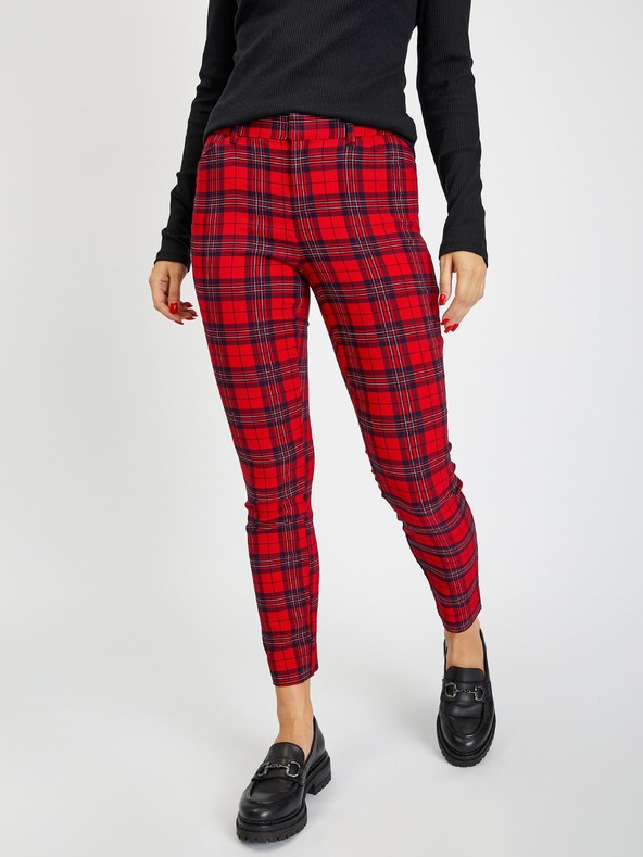 GAP Skinny Bi-Stretch kockás nadrág GAP