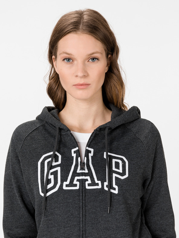 GAP Gap cipzáras pulóver logóval GAP
