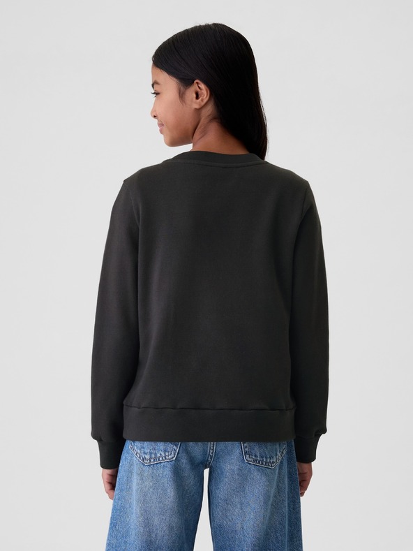 GAP Gyerek pulóver logóval és fleece béléssel GAP