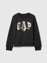 GAP Gyerek pulóver logóval és fleece béléssel GAP