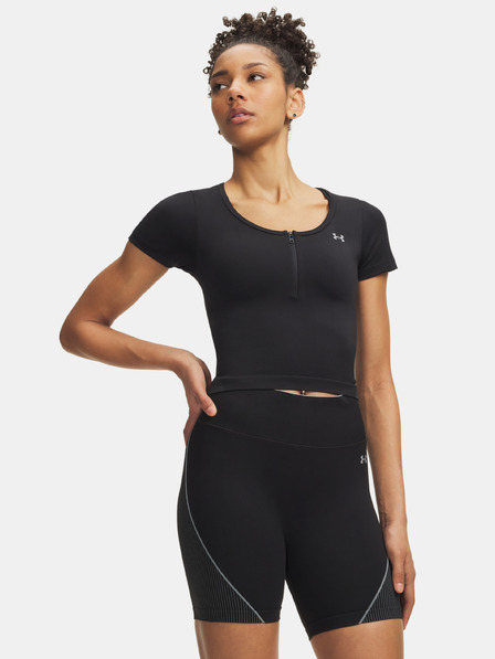 Under Armour Női póló Under Armour Vanish Seamless Crop Zip SS