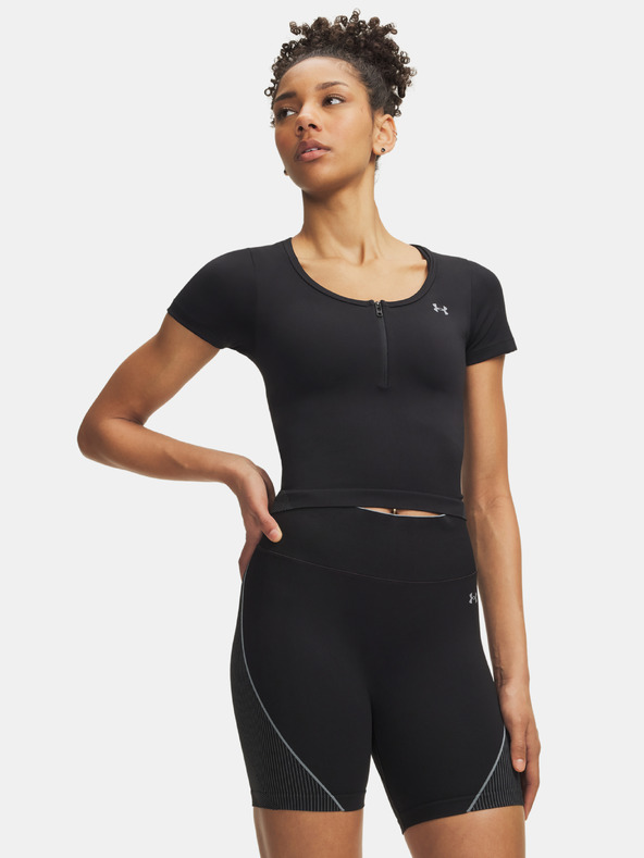 Under Armour Női póló Under Armour Vanish Seamless Crop Zip SS