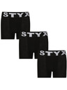 Styx Szett három - gyerek boxeralsó Styx sport gumi fekete