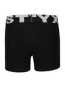 Styx Szett három - gyerek boxeralsó Styx sport gumi fekete