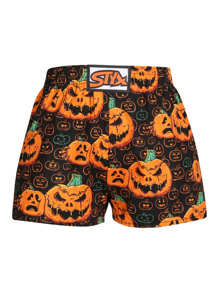 Styx Gyerek boxer rövidnadrág Styx art klasszikus gumi Halloween tökök
