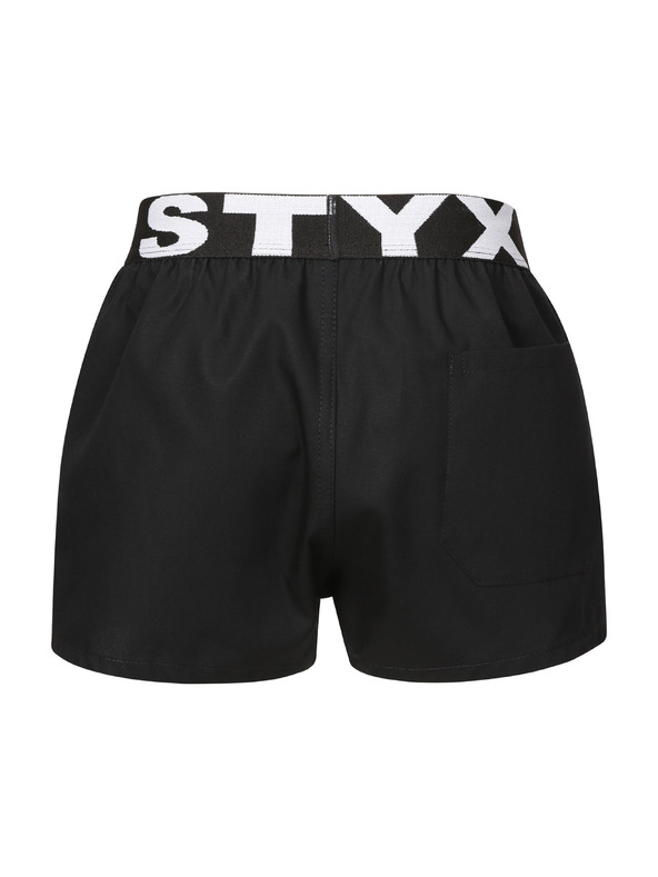Styx Gyerek boxer rövidnadrág Styx sport gumi fekete