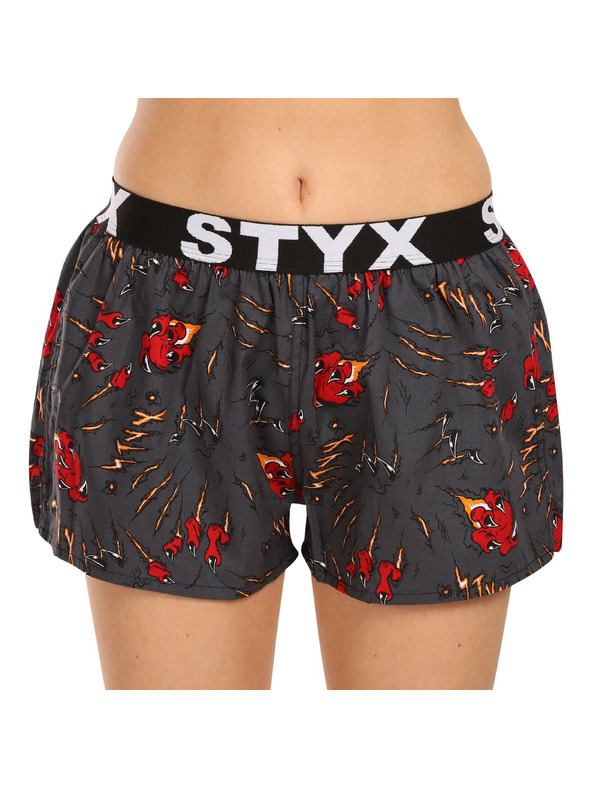 Styx Hármas szett - női alsónadrág Styx art sportgumi többszínű