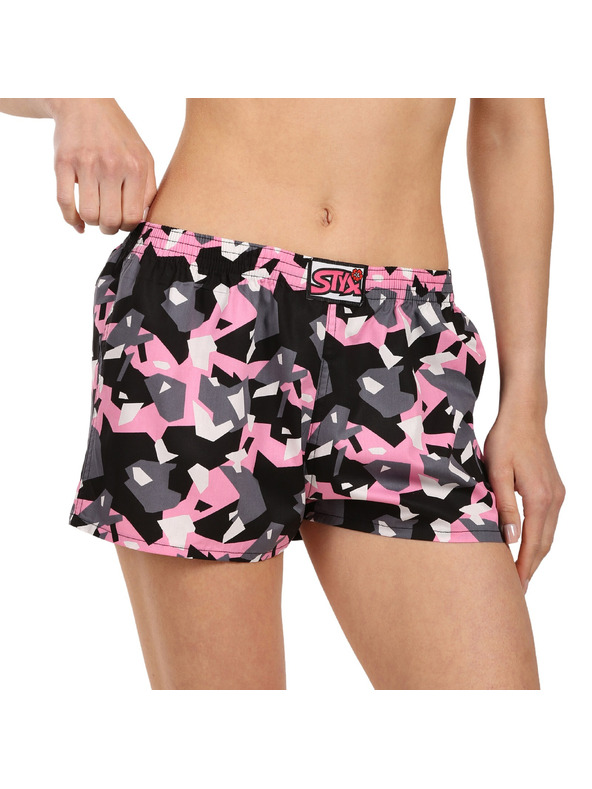 Styx Női boxeralsó Styx art klasszikus gumírózás szögletes álcázás