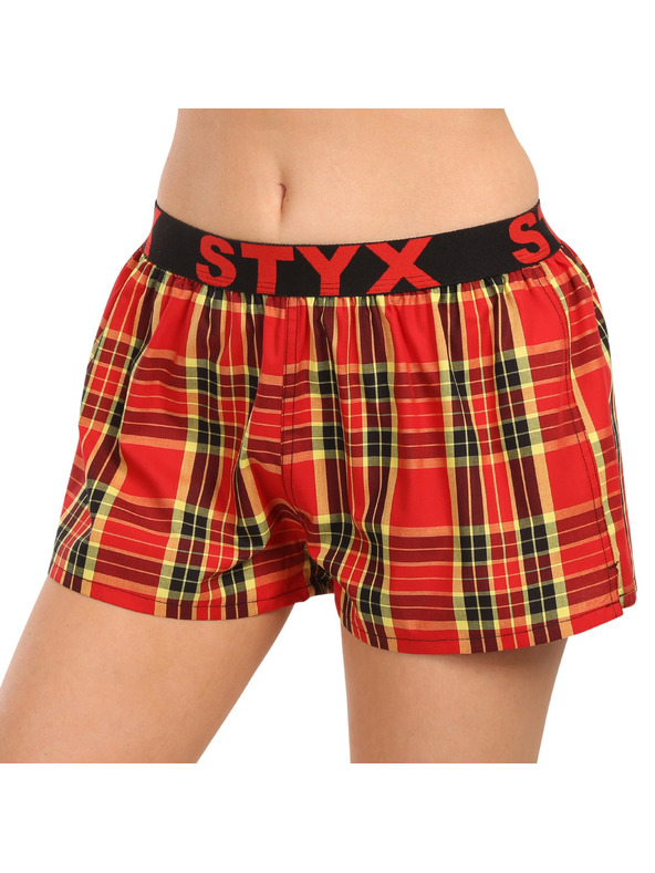 Styx Hármas készlet - Női boxeralsó Styx sportgumírózás multicolor