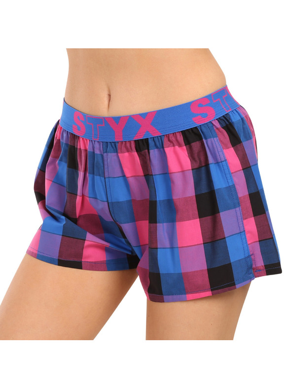 Styx Hármas készlet - Női boxeralsó Styx sportgumírózás multicolor