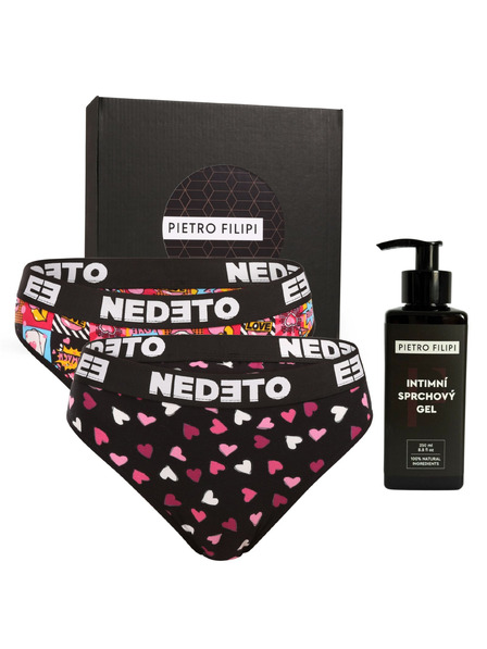 Nedeto Női ajándék készlet Kétdarabos készlet - bugyi Nedeto és intim gél Pietro Filipi
