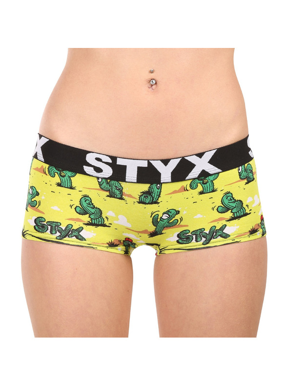 Styx Női bugyi Styx art lábnyílással kaktuszok
