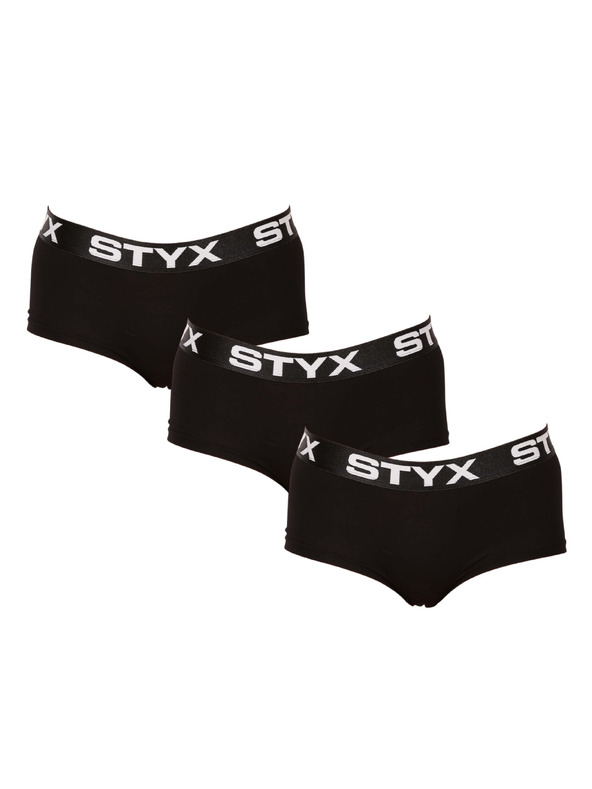 Styx Hármas készlet - Női bugyi Styx lábnyílással fekete