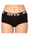 Styx Hármas készlet - Női bugyi Styx lábnyílással fekete