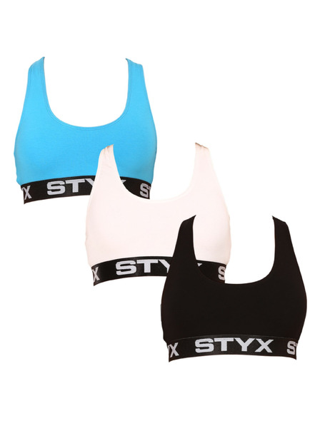 Styx Hármat tartalmazó szett - Női sportmelltartó Styx sport többszínű