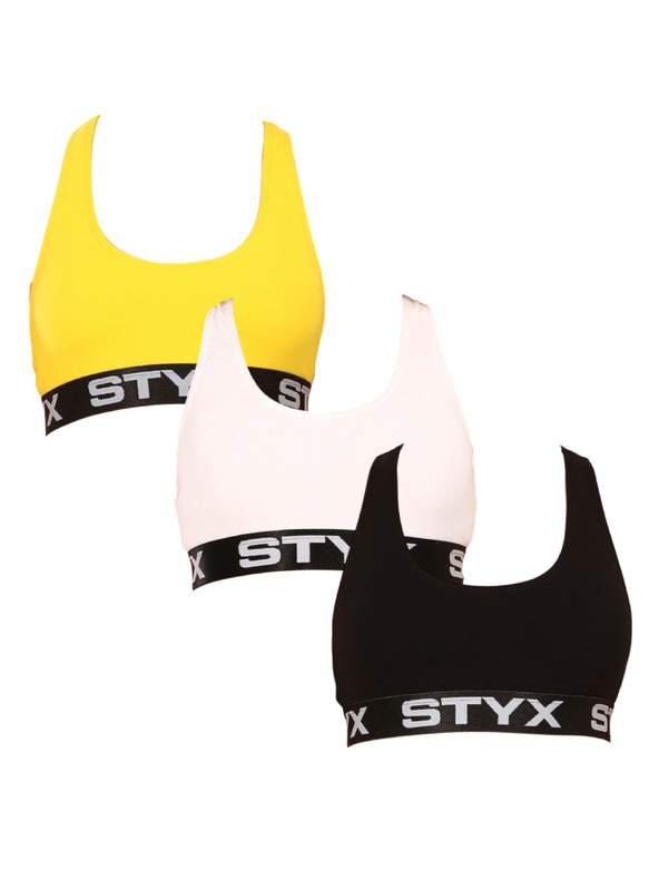Styx Hármat tartalmazó szett - Női sportmelltartó Styx sport többszínű