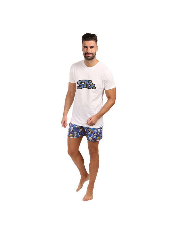 Styx Férfi pizsamaszett Styx koponya