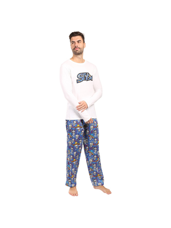 Styx Férfi pizsamaszett Styx koponya