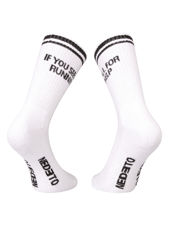 Nedeto Nedeto sport magas zokni Running fehér