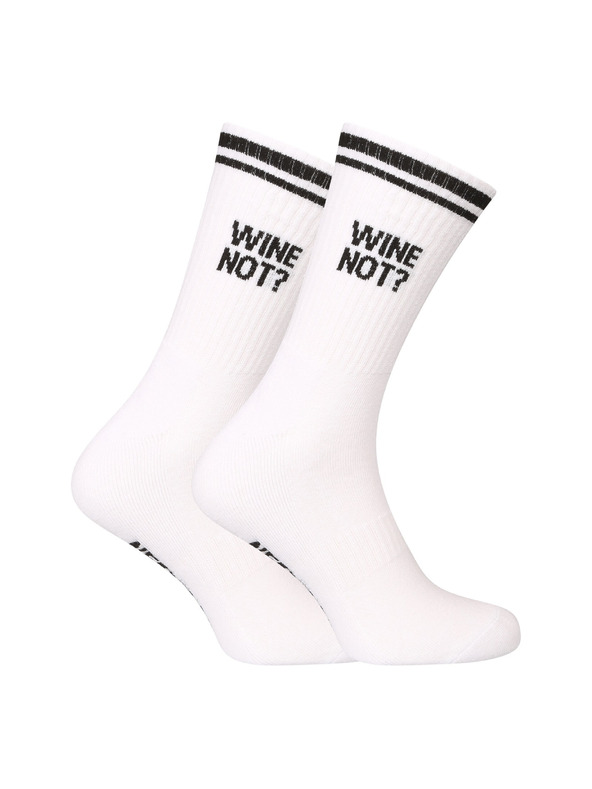 Nedeto Nedeto sport magas zokni Wine not? fehér