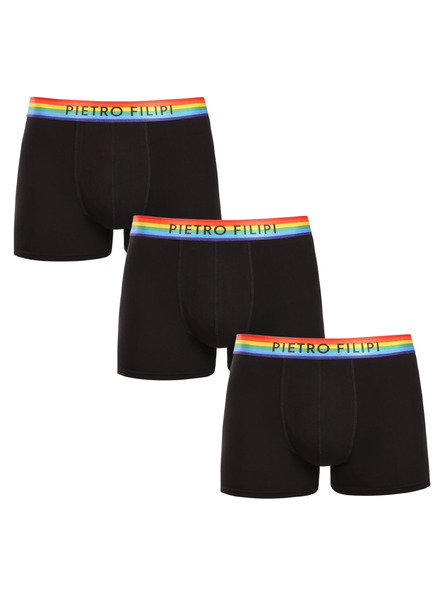 Pietro Filipi Háromrészes szett - Pietro Filipi férfi boxeralsó fekete rainbow