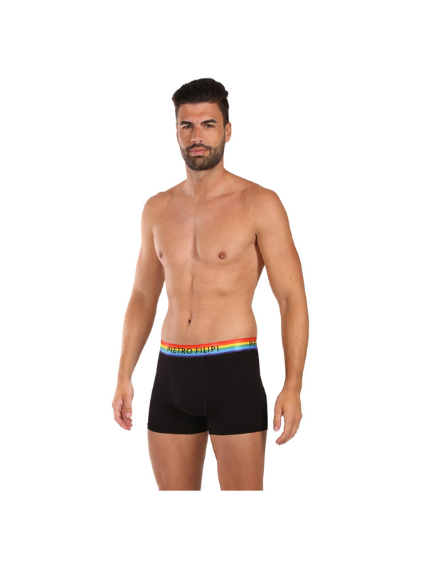 Pietro Filipi Háromrészes szett - Pietro Filipi férfi boxeralsó fekete rainbow