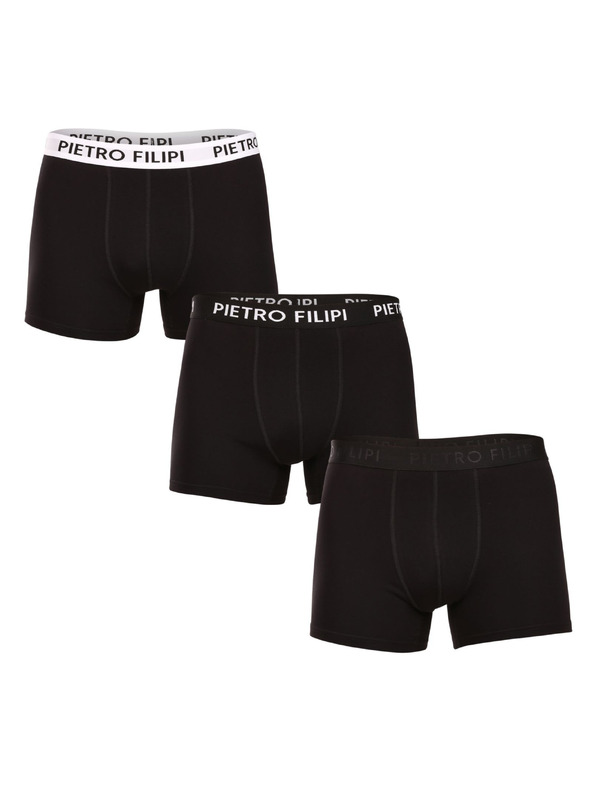 Pietro Filipi Háromrészes szett - Pietro Filipi férfi boxeralsó fekete