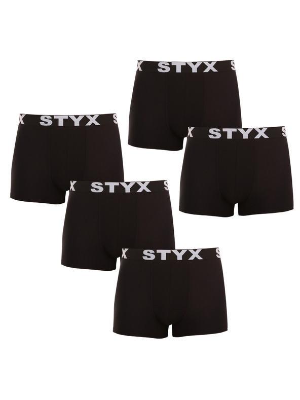 Styx Ötdarabos szett - Styx férfi boxeralsó sportgumi nagyméret fekete