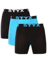 Styx Három darabos készlet - férfi boxeralsó Styx hosszú sportos elasztikus többszínű Styx hosszú sportos boxeralsó