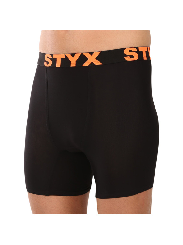 Styx Férfi boxeralsó Styx long sport gumival, fekete