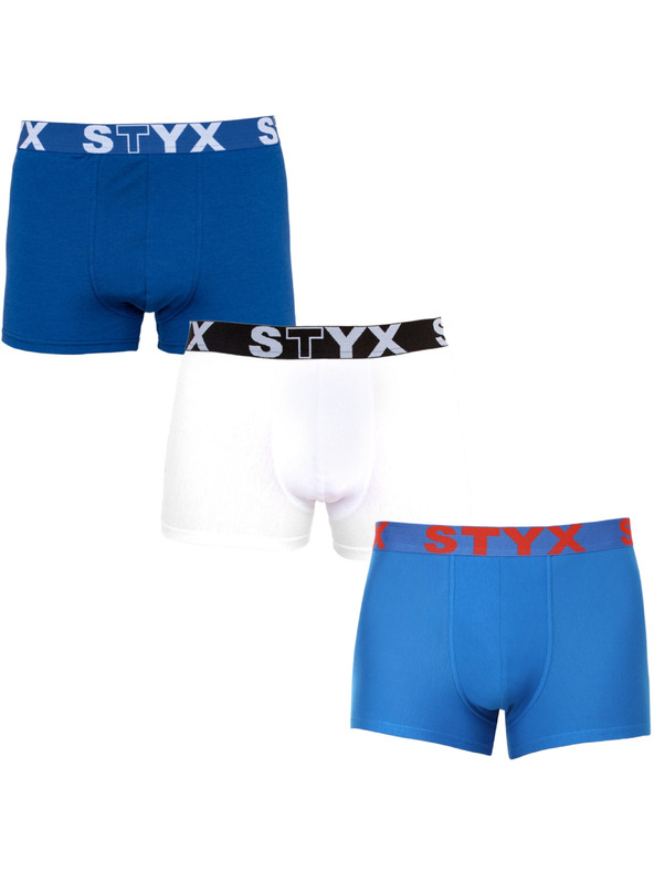 Styx Háromrészes szett - Styx férfi boxeralsó sportgumi nagyméret többszínű