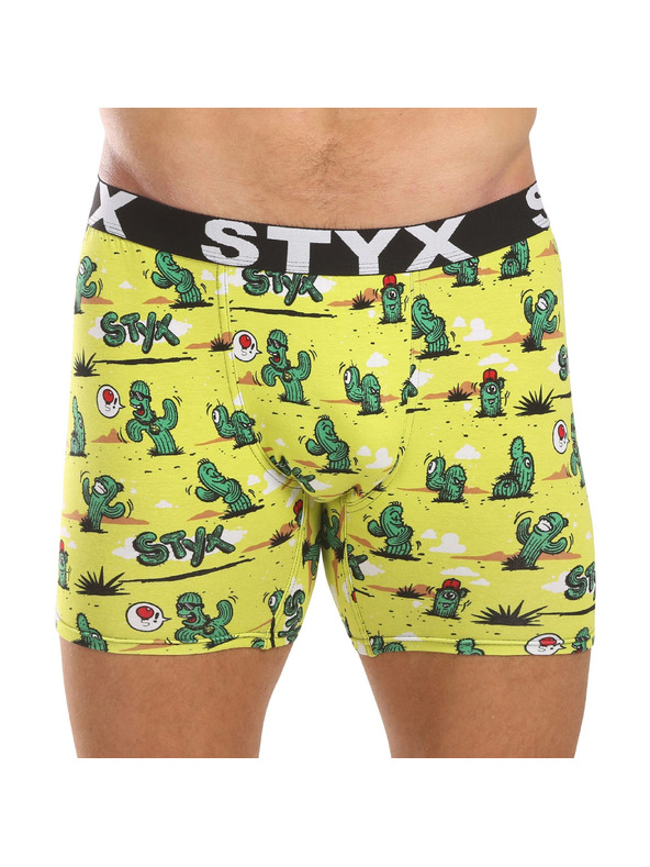 Styx Háromrészes szett - Styx férfi boxeralsó hosszú art sportgumi többszínű