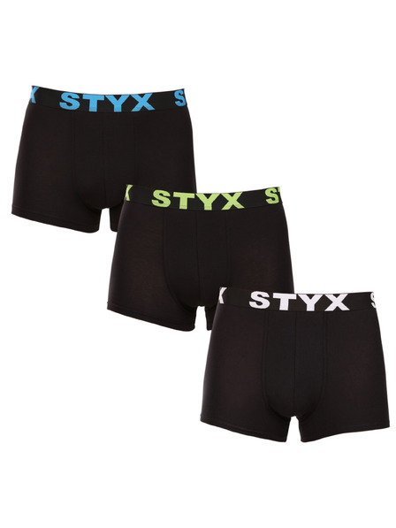 Styx Háromrészes szett - Styx férfi boxeralsó sportgumi nagyméret többszínű