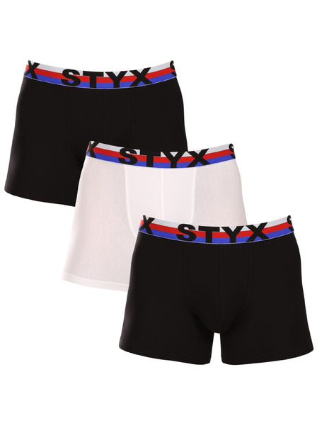 Styx Három darabos szett - Styx férfi boxeralsó long sportgumi többszínű trikolór