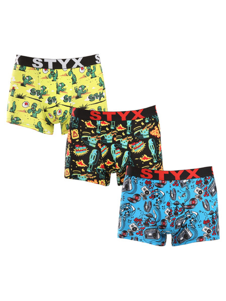 Styx Három darabos szett - Styx férfi boxeralsó art sportgumi oversize