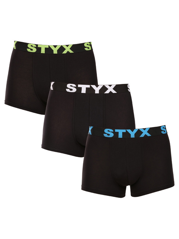 Styx Három darabos készlet - férfi boxeralsó Styx sport elasztikus többszínű Styx sport többszínű