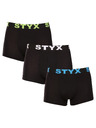 Styx Három darabos készlet - férfi boxeralsó Styx sport elasztikus többszínű Styx sport többszínű