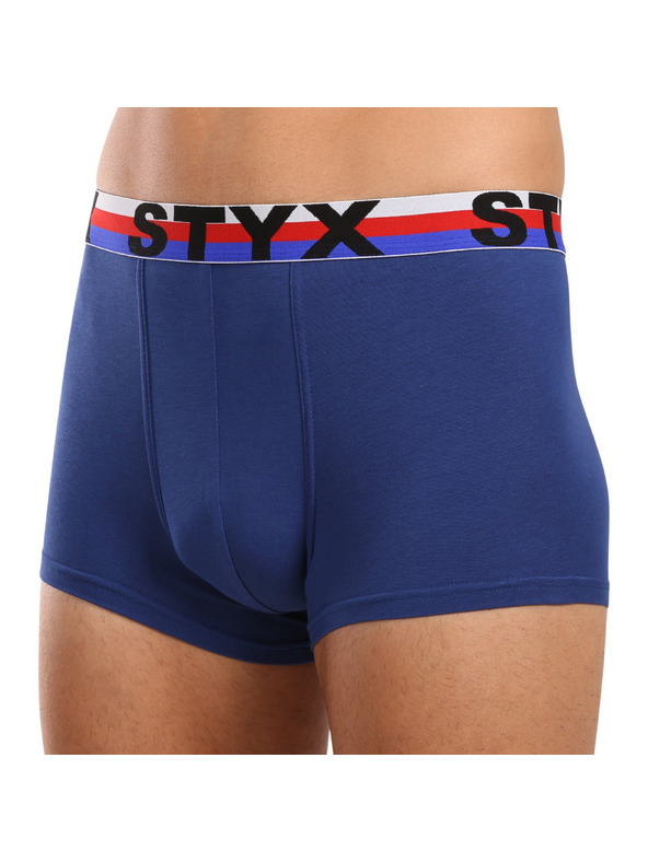 Styx Három darabos szett - Styx férfi boxeralsó sportgumi sötétkék trikolór