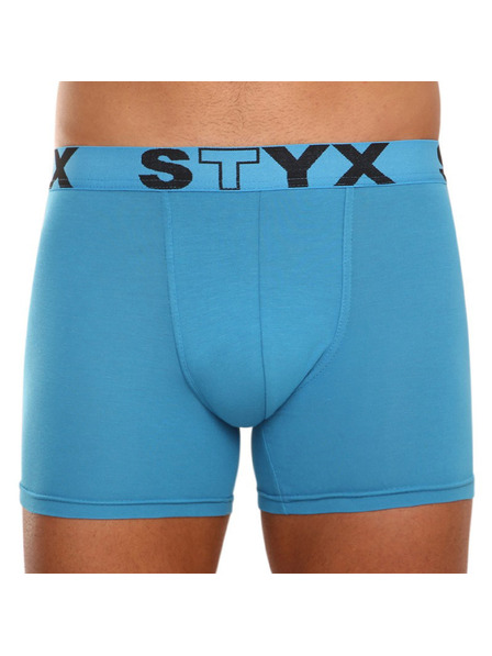 Styx Három darabos szett - férfi boxeralsó Styx long sportgumi kék
