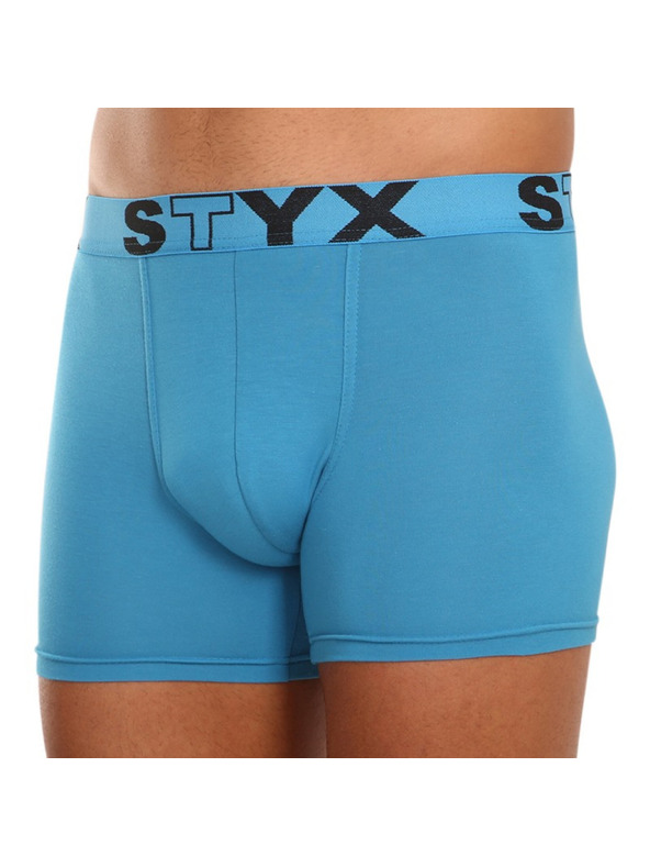 Styx Három darabos szett - férfi boxeralsó Styx long sportgumi kék