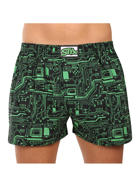 Styx Három darabos szett - Styx férfi rövidnadrág art klasszikus gumi oversize többszínű