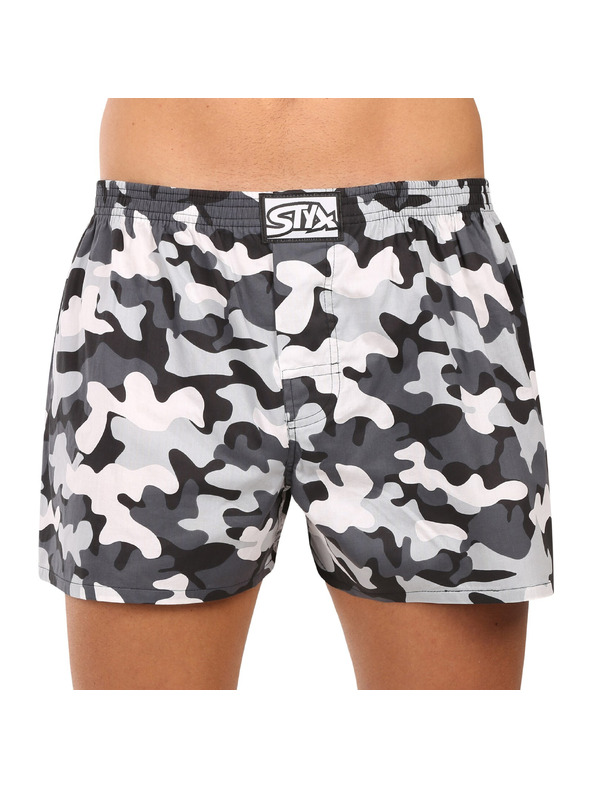 Styx Férfi boxeralsó Styx art klasszikus gumi álcázás szürke