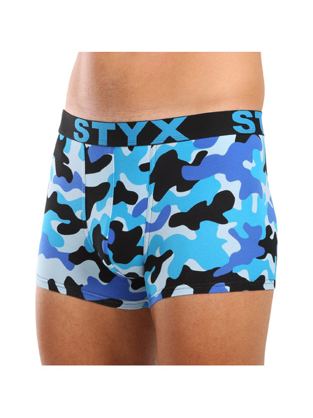 Styx Férfi boxeralsó Styx art sport gumi kék kamuflázs