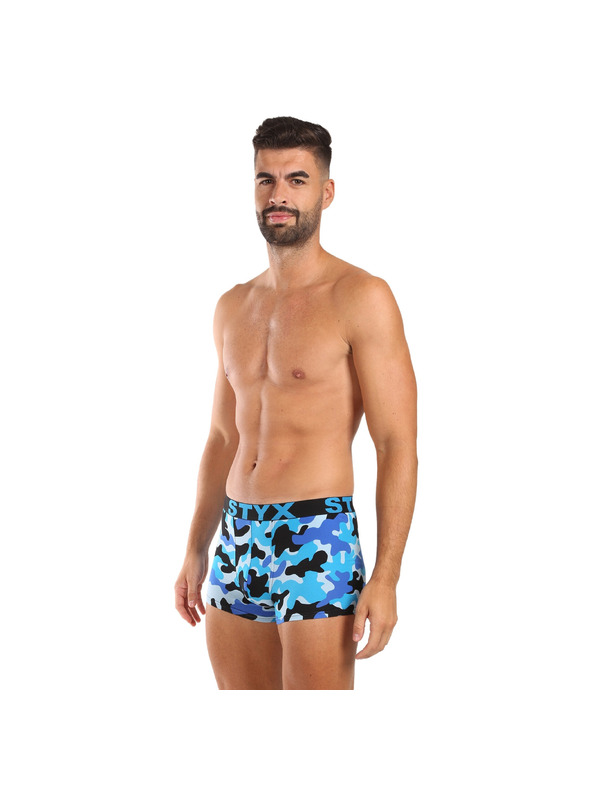 Styx Férfi boxeralsó Styx art sport gumi kék kamuflázs