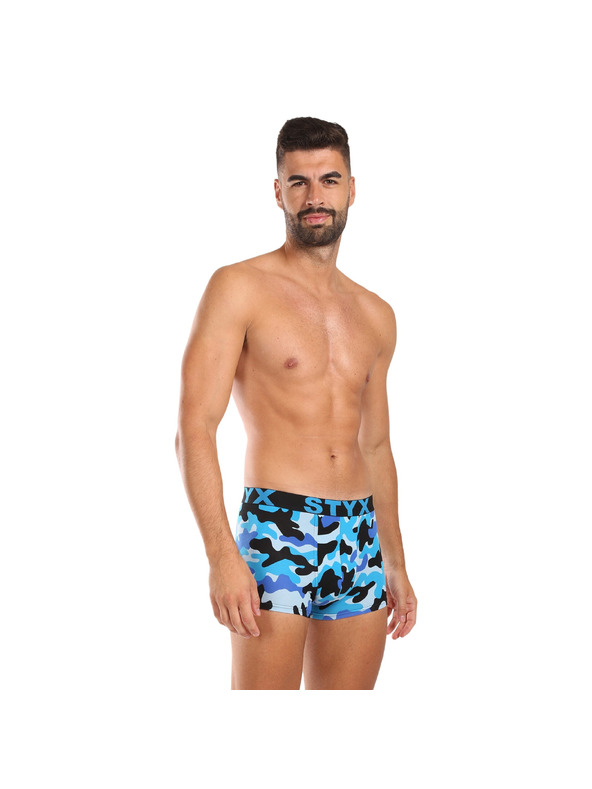 Styx Férfi boxeralsó Styx art sport gumi kék kamuflázs