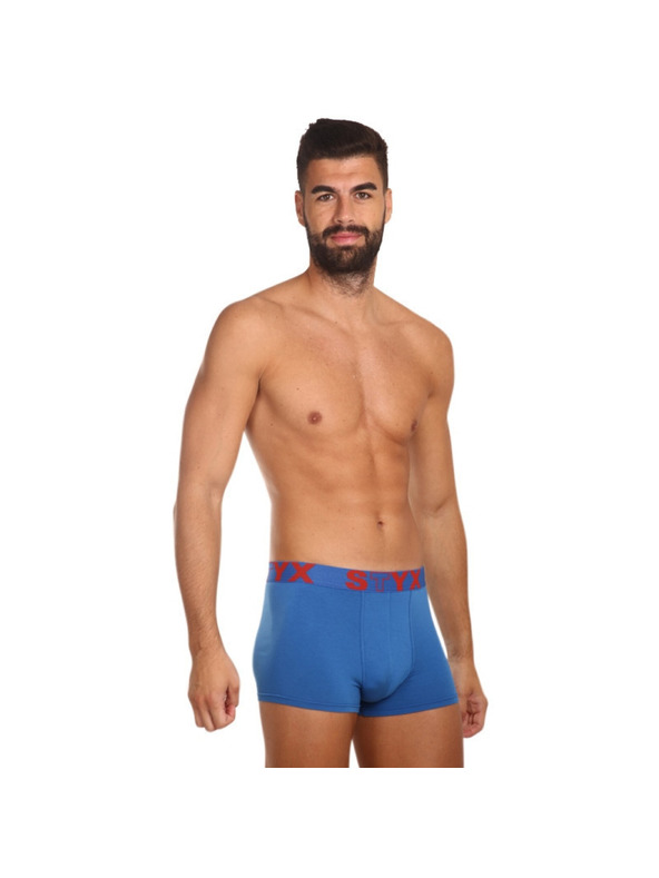 Styx Hármas szett - férfi boxeralsó Styx sport gumi kék
