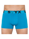 Styx Hármas szett - férfi boxeralsó Styx sport gumi kék