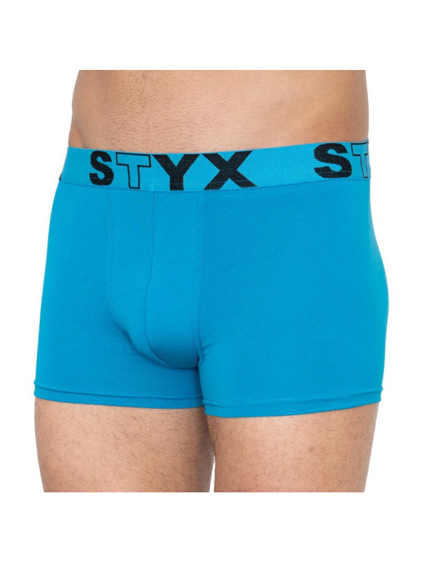 Styx Hármas szett - férfi boxeralsó Styx sport gumi kék